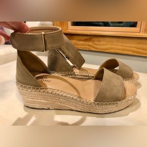 Jessica Cline ankle strap wedge sandals. Almost new!